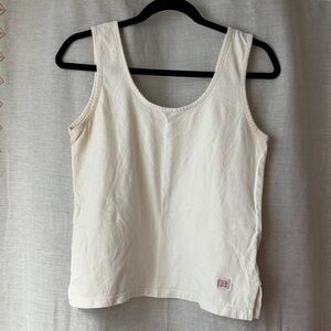 Topo Designs Women's White Wide Strap Tank Top